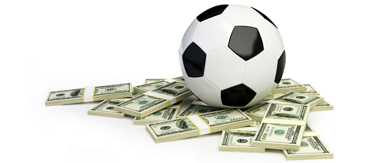 ballon de foot billets dollars